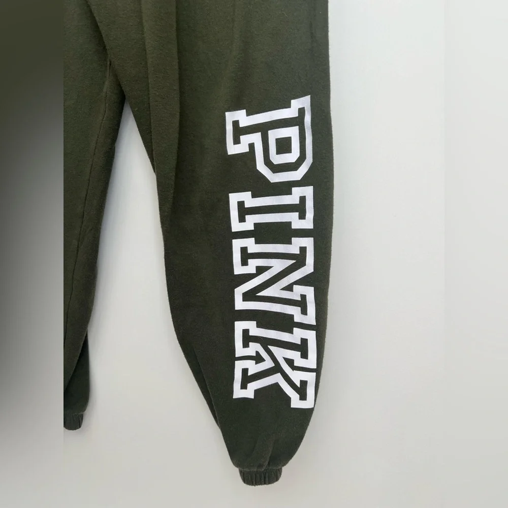 PINK Victoria's Secret Olive Green Jogger XS - Picture 2 of 6
